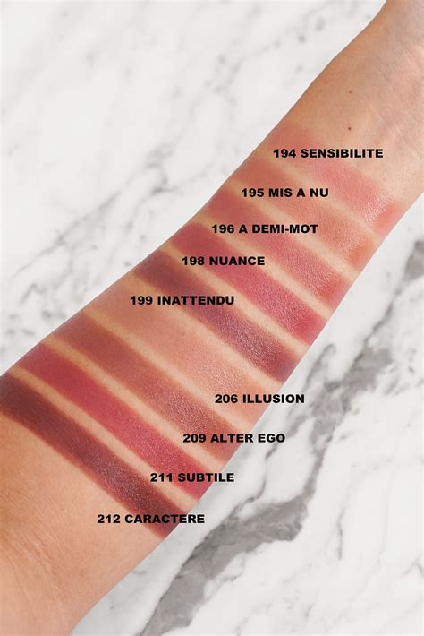 chanel rouge allure swatches